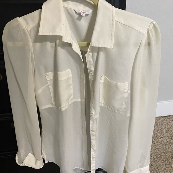 Size small double pocket breast button down - Picture 2 of 2